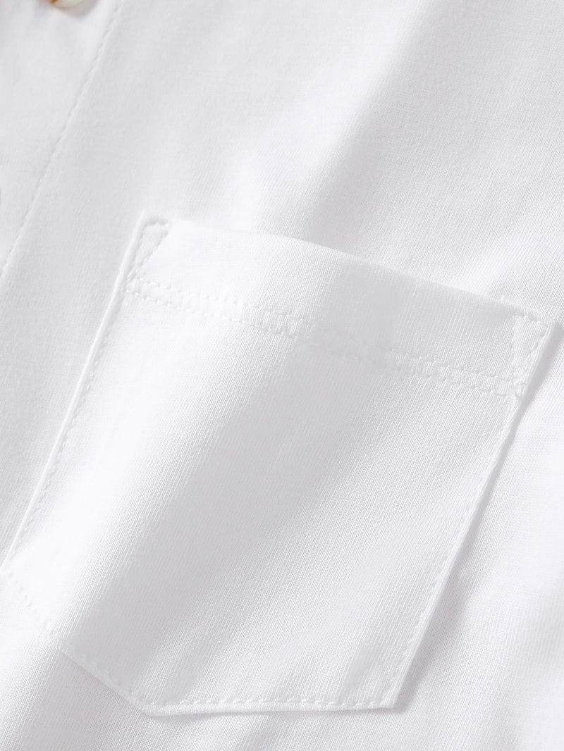 CAMISA POLO ÉCLAT BLANC